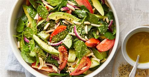 Simple Spinach Salad With Dijon Lemon Dressing Recipe Yummly