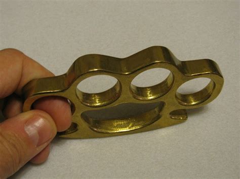 Real Brass Knuckles Solid Brass Knuckledusters For Sale At Gunauction