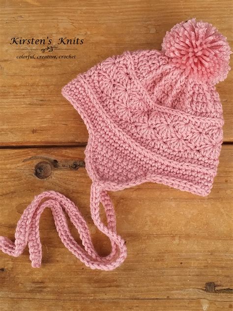 Check out the original source for this pattern with all the directions and full written pattern at: Pattern - La Vie en Rose Earflap Hat - Kirsten Holloway ...