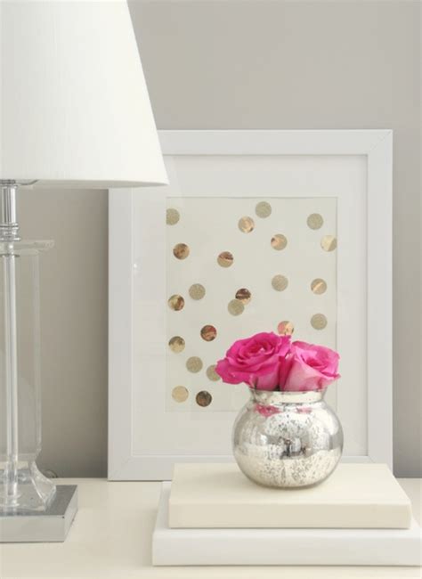 Follow our new official instagram: DIY Gold Polka-Dot Art: Perfect for a Nursery, Bedroom or ...
