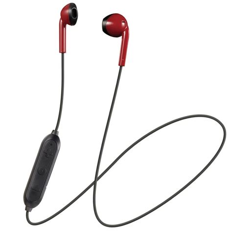 Jvcr Jvc Retro In Ear Wireless Bluetooth Earbuds With Microphone Red