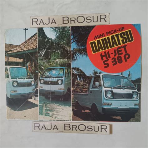 Jual Poster Brosur Katalog Flyer Jadul Lawas Daihatsu Hijet Hi Jet S38