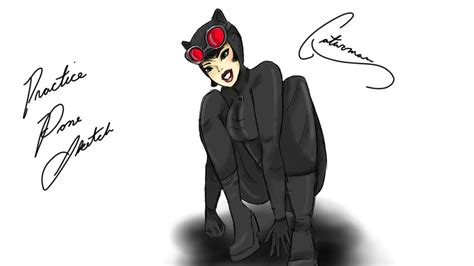 Catwoman Pose Practice By Dumb8doll On Deviantart