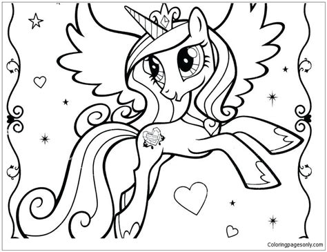 My Little Pony Princess Cadence Coloring Page Home Design Ideas