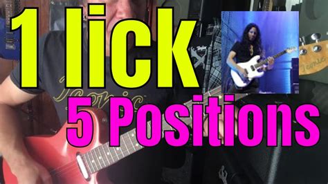 1 Lick And 5 Positions Guitar Lesson In E Minor By Mike Ruggirello