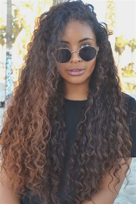 Black layered hair with brown ombre. Hair & Beauty Glossary in 2020 | Curly hair styles, Hair ...