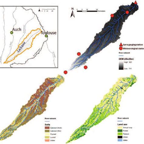The Save River Catchment Localization Altitudes Soils And Land Uses