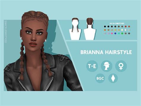 Simcelebrity00s Brianna Hairstyle The Sims 4 Pc Sims 4 Mm Cc Sims 4