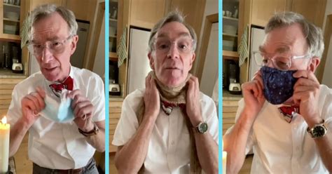 bill nye the science guy shows how effective masks can actually be