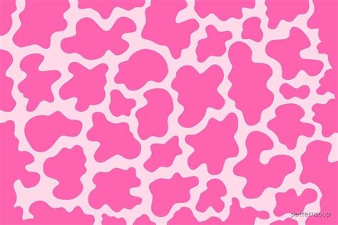 Pink Cow Print Animal Print Patterns By Patternsoup Redbubble In