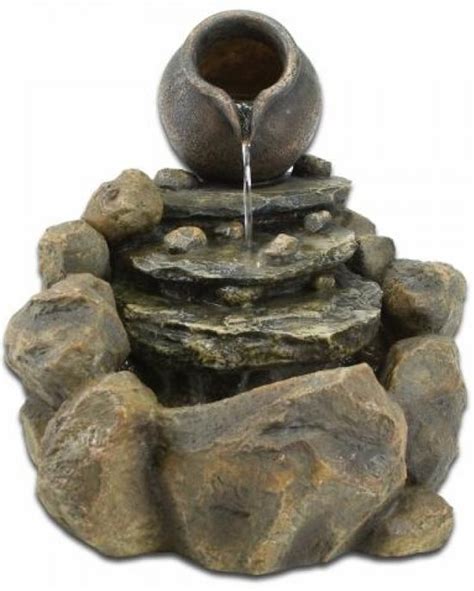 Vogels die drinken en andere dieren die genieten van het stromende water, dat is wat een vijver waterval is. bol.com | Waterornament waterval vijver accessoires ...