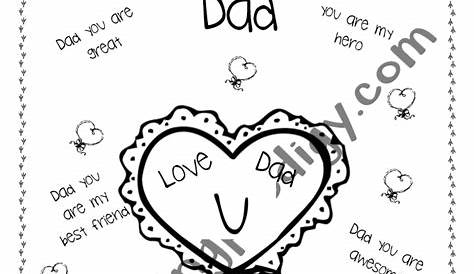 DIY Printable Father's Day Worksheet | Father's Day Worksheet | Happy