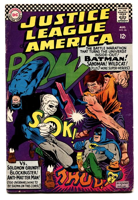 Justice League Of America 46 Solomon Grundy 1966 Batmansuperman