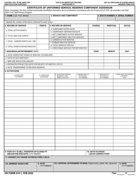 Dd Form 214 1 Fill Out Sign Online And Download Fillable Pdf