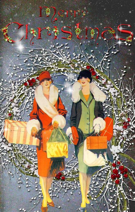 Stunning Vintage Christmas Cards Customizable Also Vintage
