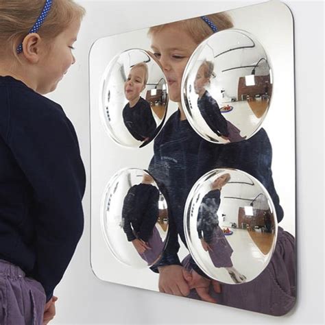 4 Pack Of Convex Domed Acrylic Mirror Panels