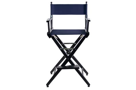 Tall Director Chair 30 Bar Height Black Finish Filmcraft Studio Gear