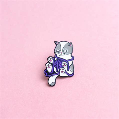 Asexual Kitten Cat Lgbt Pride Pin Ace Minimalist Pride Lgbt Etsy