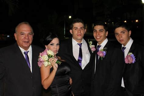 Flors Brothers And Father In Her Wedding Day 19 July 2014 Maracaibo