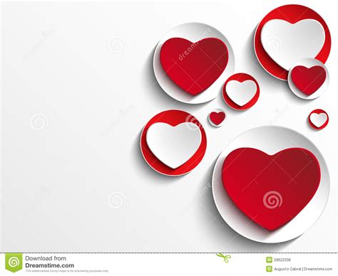 Valentine Day Heart On White Button Stock Vector Illustration Of Icon