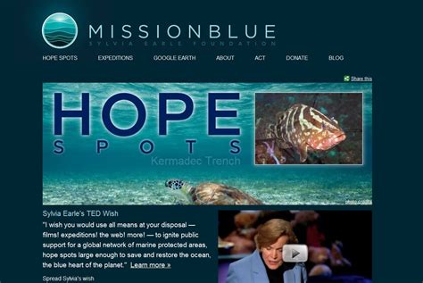 Ted Teams Up With Sylvia Earle To Launch Mission Blue Mission Blue