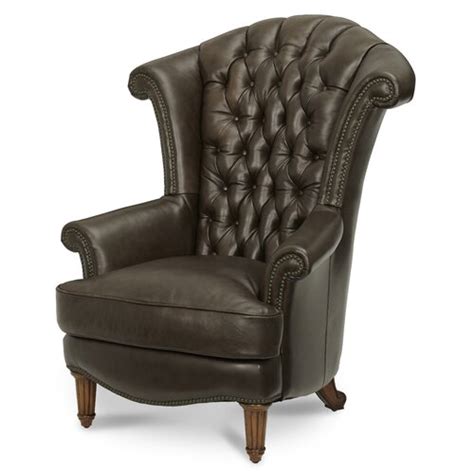 Check out our high back wing chair selection for the very best in unique or custom, handmade pieces from our chairs & ottomans shops. Michael Amini Trevi Leather High Back Chair & Reviews ...