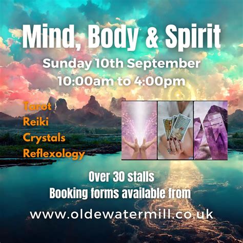 Mind Body And Spirit Fair Th September The Olde Watermill