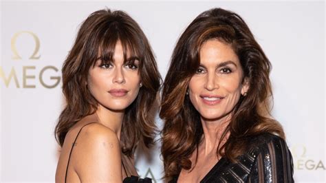 cindy crawford twins with daughter kaia gerber in nothing but bathrobes hello