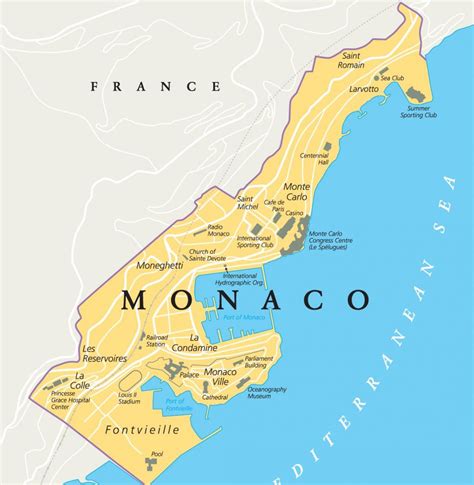 Plan Et Carte De Monaco Carte Hors Ligne Et Carte Détaillée De La