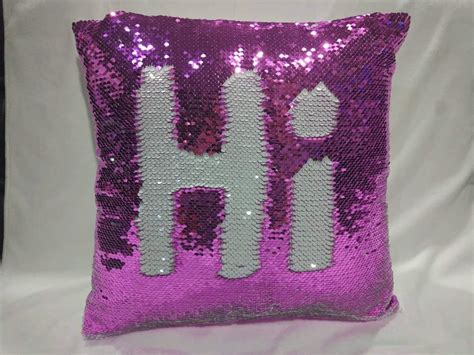 Pink And White Sequin Pillow 3t Xpressions
