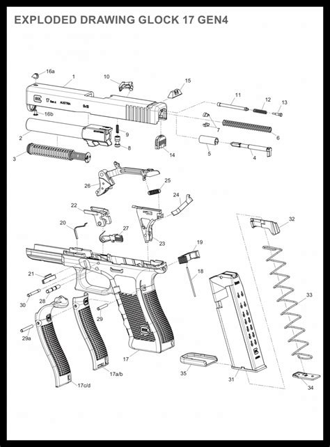 Glock 19 Gen 4 Parts Diagram