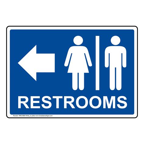 Restroom Signage Printable Customize And Print
