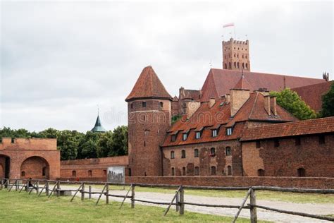 Malbork Medieval Teutonic Castle Ruins In Poland Stock Photo Image