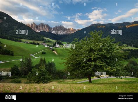 St Magdalena Village Val Di Funes Dolomites Alps Italy Europe