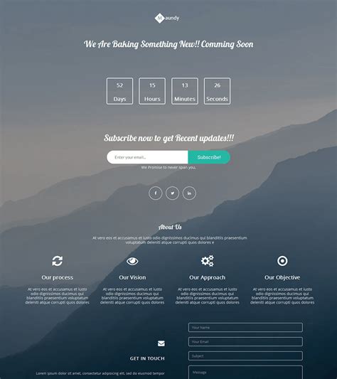 Free Bootstrap Landing Pages Templates