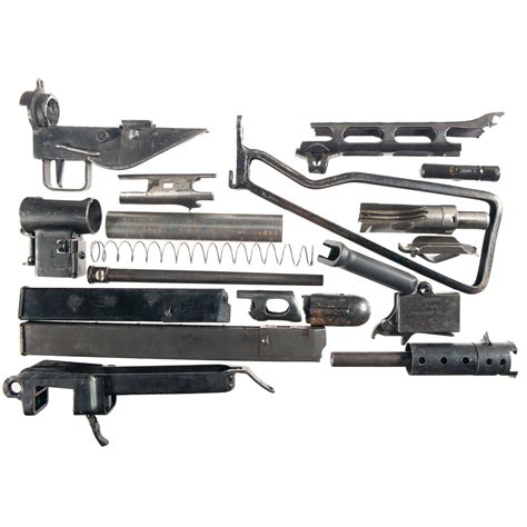 Parts For Two Submachine Gun Parts Sets A British Sten Mk Ii With Manual