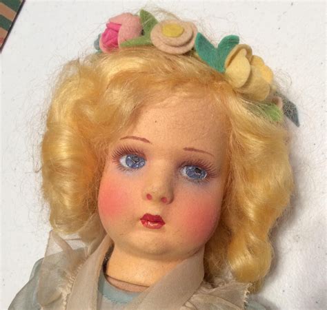 Gorgeous Vintage Lenci Cloth Doll All Original With Tags And Box Italy