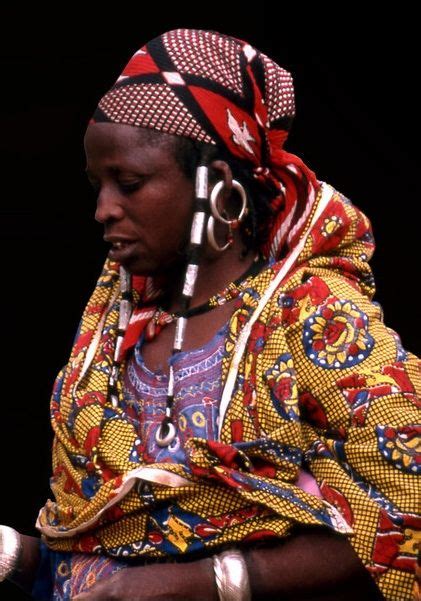 Africa Portrait Of A Fulani Woman Taken In Gorom Gorom Burkina Faso