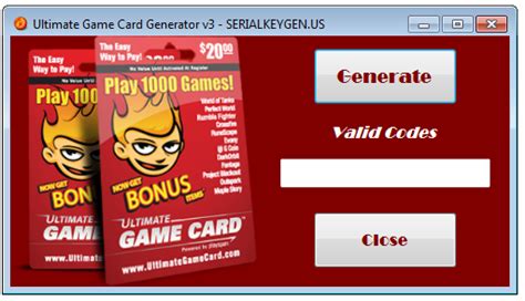 Zynga Game Card Pin Generator