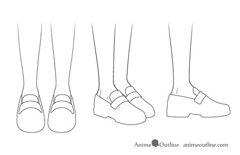 How To Draw Anime Shoes Step By Step Animeoutline Shoes Drawing Step By Step Drawing Drawings