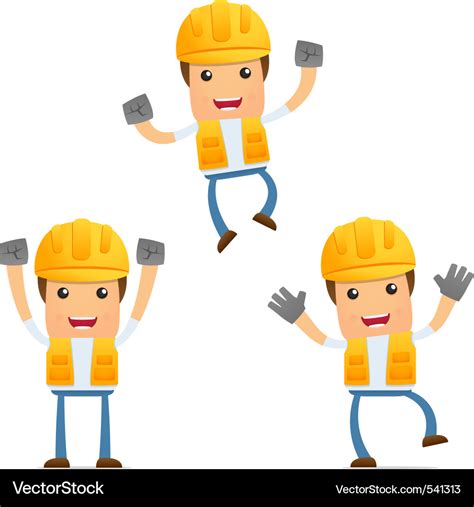 Cartoon Construction Worker Royalty Free Vector Image