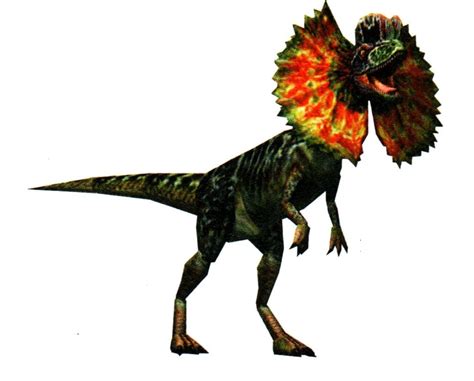 Le Dilophosaurus Un Charognard à Crête Double Sur La Tête Dinosauress