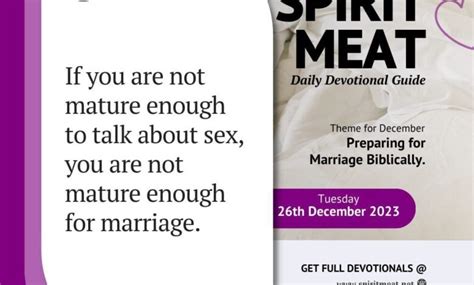 26 December 2023 Dealing With Sexual Matters In Marriage 1 Corinthians 73 5 Spirit Meat