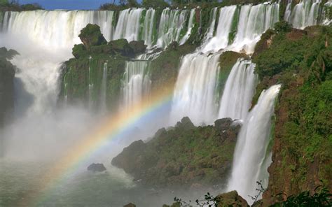 Desktop Wallpapers Waterfalls With Rainbow Wallpapersafari