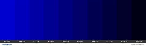 Shades Of Medium Blue 0000cd Hex Color Colorswall