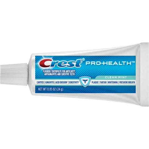 2 Pack Crest Pro Health Toothpaste Travel Size Clean Mint 085 Oz