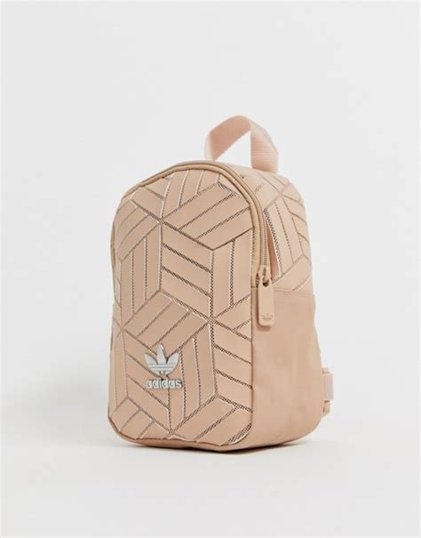 Adidas Originals 3d Geometric Mini Backpack In Cream Asos