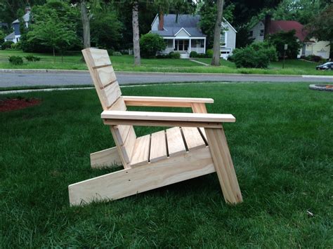 It is even big enough for me to pull my and the back of the chair is comfy with or without a cushion. Modern Adirondack Chair - by drainyoo @ LumberJocks.com ...