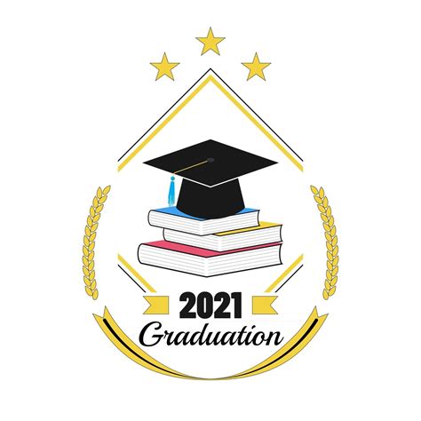 Beautiful Graduation Logo On Transparent Background 2589656 Vector Art