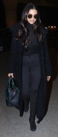 Deepika Padukone Slays Airport Fashion In All Black Ensemble And Knee